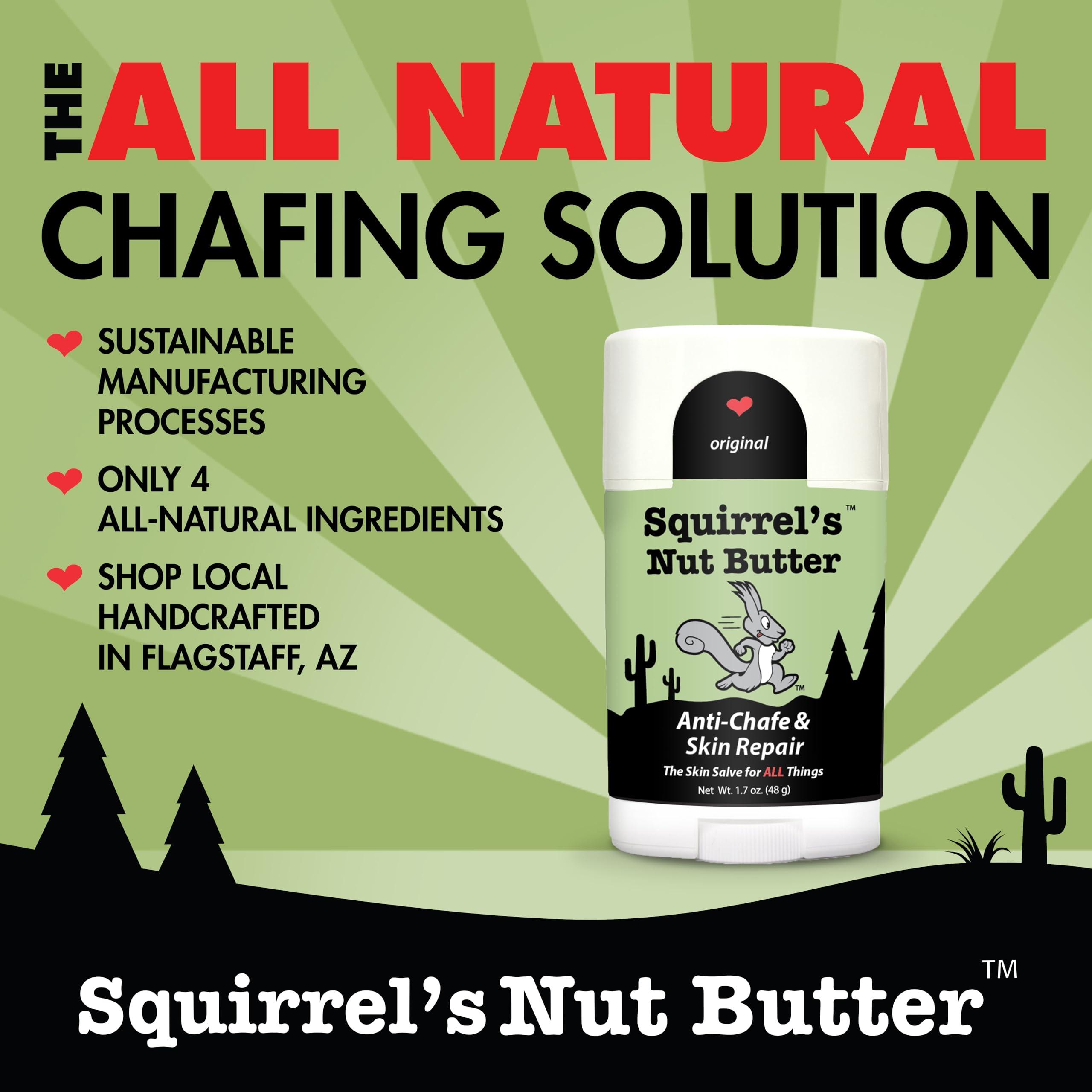 Squirrel's Nut Butter Squirrel's Nut Butter All Natural Anti Chafe Salve, Stick Applicator, 1.7 oz