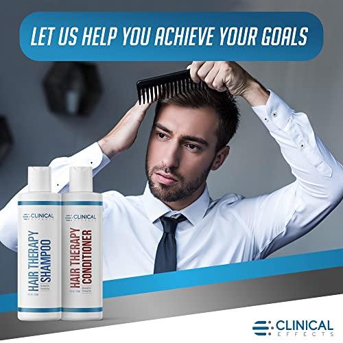 Clinical Effects Clinical Effects Hair Therapy Shampoo and Conditioner Set - Hair Growth Shampoo and Conditioner for Thinning Hair - Biotin, Saw Palmetto, and DHT Blocking Ingredients - USA Made - 2 Bottles, 8 fl oz