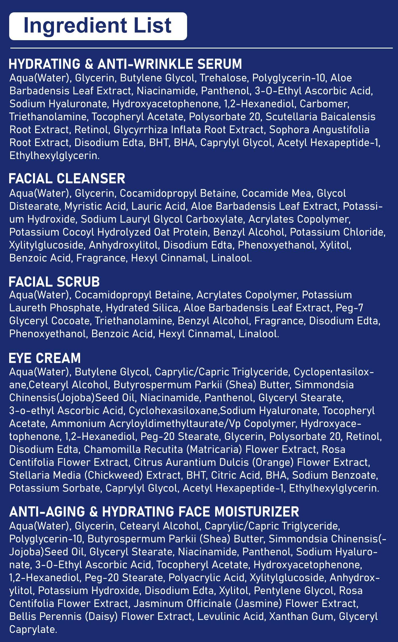 DOYEEWO Skin Care for Men,Professional Mens Skin Care Set for Hydrating,Anti-Aging & Wrinkle Facial Skin Care Routine Kit,Christmas Valentines Fathers Birthday Gifts for Men Him Dad Father Boyfriend Husband