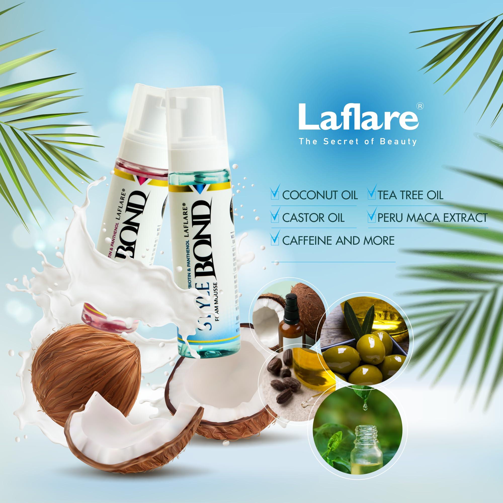 Laflare Laflare New Travel Size Mousse Foam - Hair Styling, Shine and Volume Mousse for Braid and Locs (Orchid)