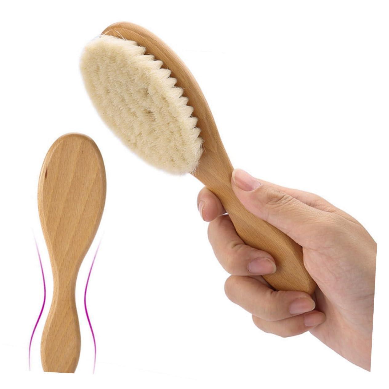 Beavorty Beavorty Beard Comb and Brush Bush Comb Mustache Brush 3pcs Men Face Clean Brush Beard Brush Shaving Brush Wool Brush Mustache Bush