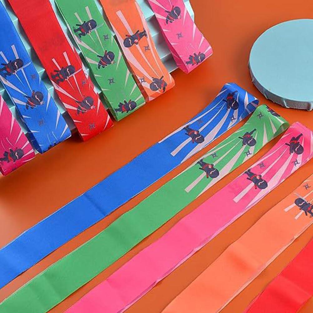 Baluue Baluue Japanese Sushi Chef Hachimaki Karate Headband: 12pcs Ninja Headbands Nin Ja Warrior Headbands Sushi Chef Bandana Headwear for Karate Sports Costume