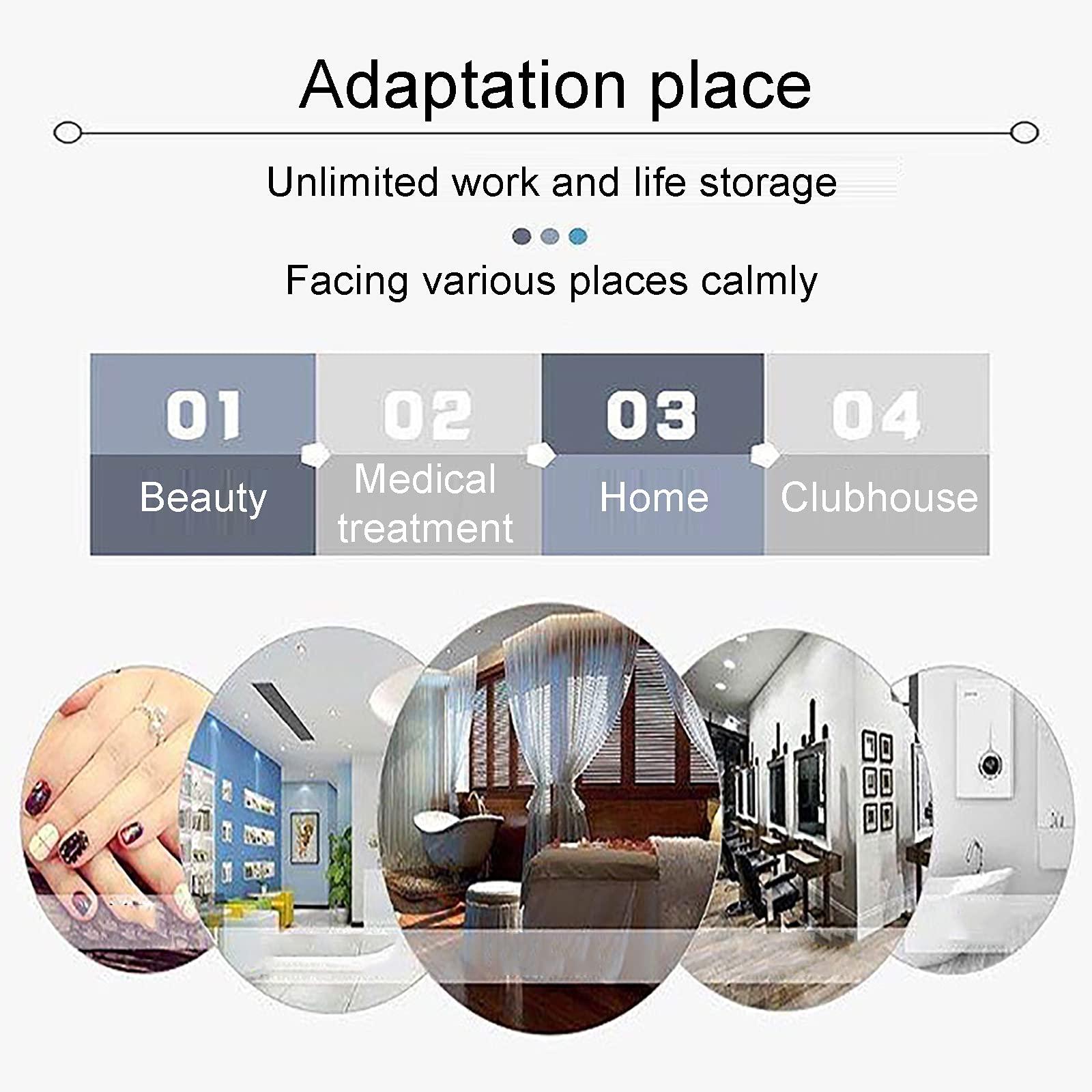 ZJING ZJING Salon SPA Beauty Rolling Trolley Cart, Storage Organizer Drawers, Hairdressing Tool Station Mobile Makeup Cases, Hair Salon Cart W/Hairdryer Holder,P