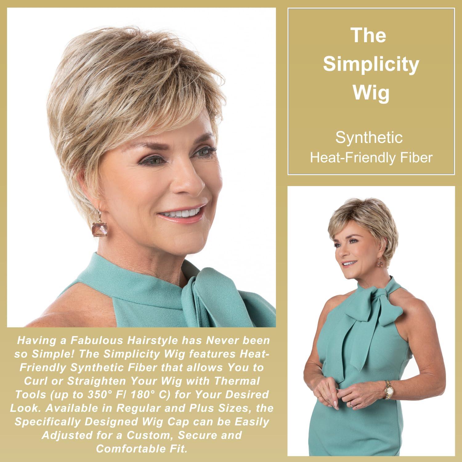 Toni Brattin Toni Brattin Simplicity Wig - Short, Pixie Cut with All-Over Layering & a Wispy Bang - Heat-Friendly Synthetic Fiber Looks & Feels like Natural Hair - Adjustable & Comfortable (Dark Red, Plus)