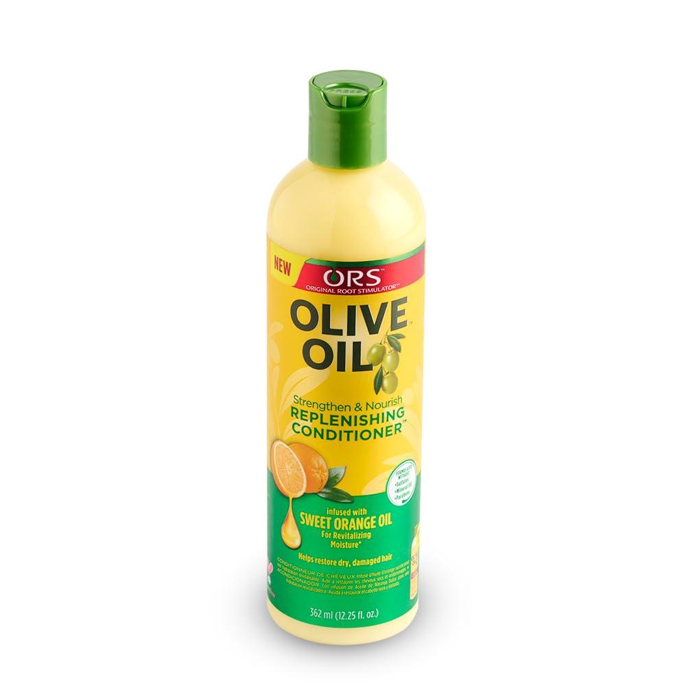 ORS ORS Olive Oil Classics Deep Cleansing Shampoo Infused with Aloe Vera for Rejuvenating Moisture Olive Oil Strengthen & Nourish Replenishing Conditioner - Bundle