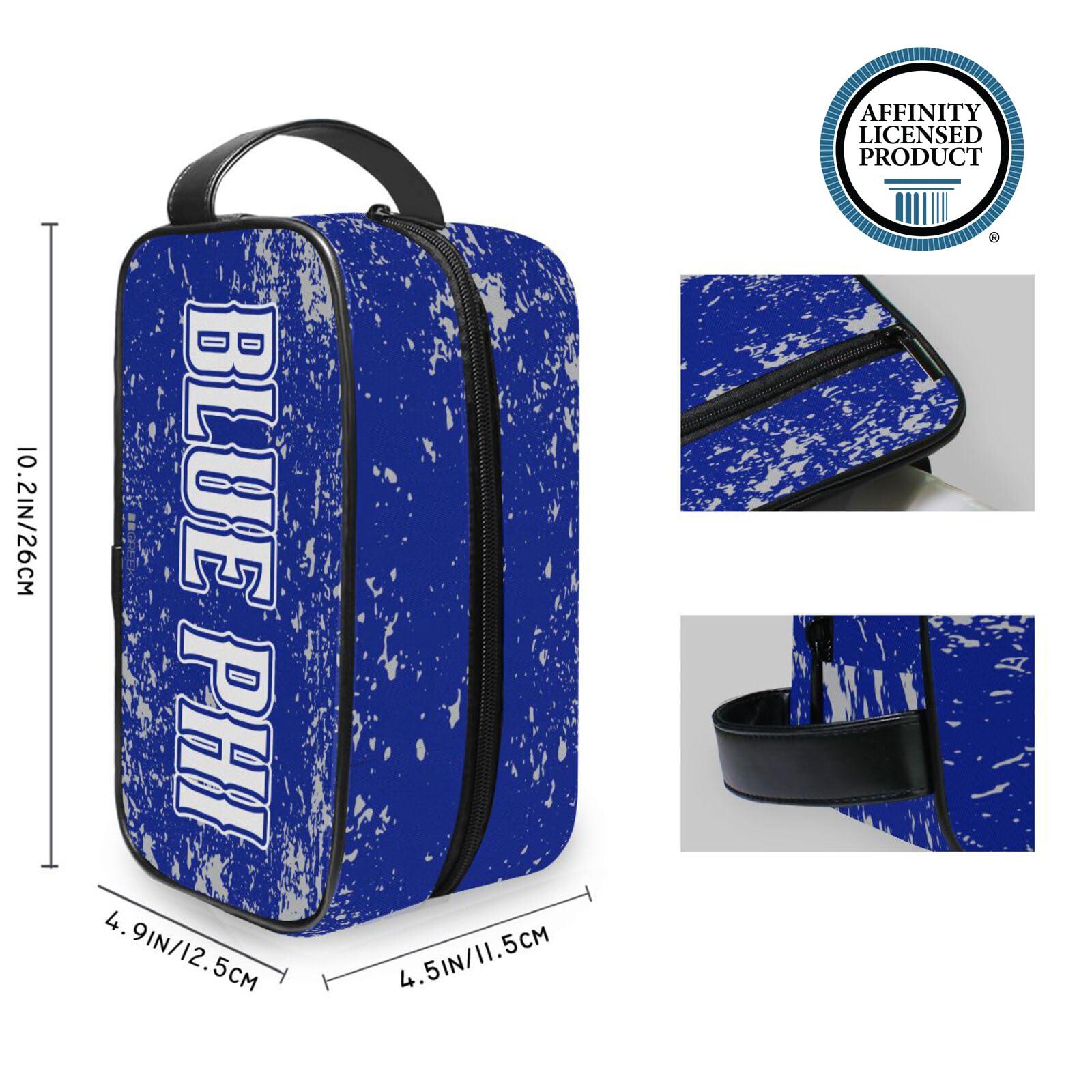 BBGreek BBGreek Phi Beta Sigma - Official Vendor - Men\'s Toiletry Bag/DOPP Kit - Blue Phi - Fraternity Paraphernalia