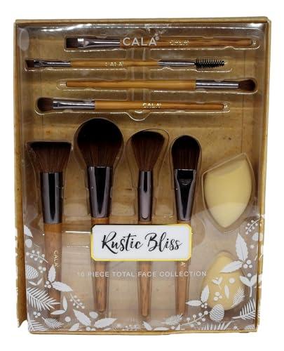 Cala Cala Brush Set Total Face Rustic bliss 10 piece Rstic Bliss Cala