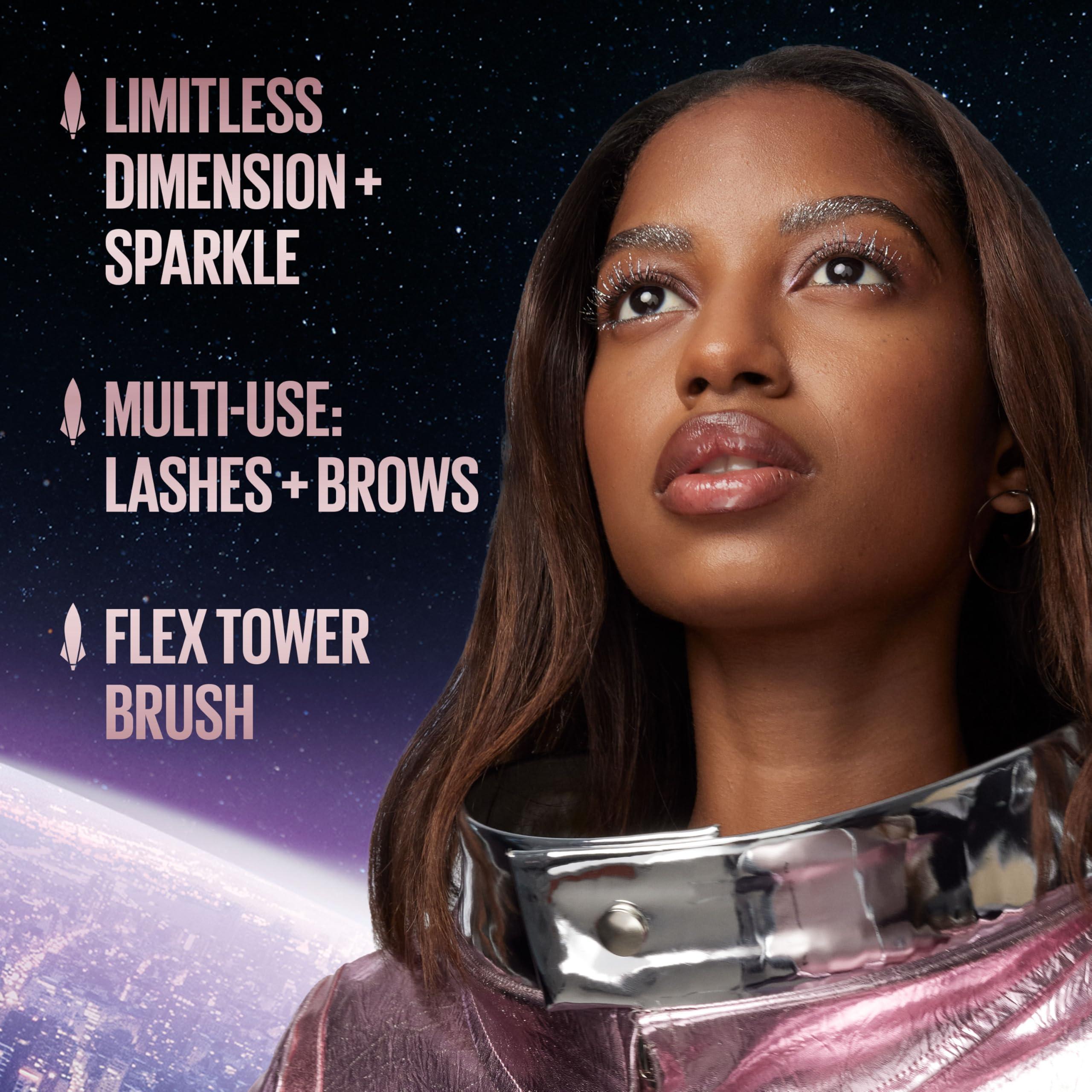 MAYBELLINE Maybelline Lash Sensational Sky High Glitter Mascara, Diamond Effect Eye Makeup for Lashes and Brows, Washable, Space Diamond, 1 Count