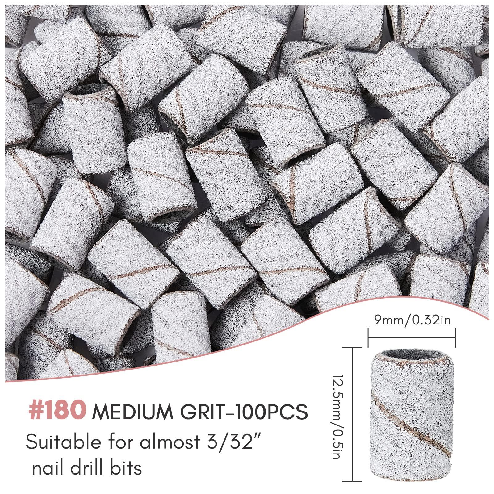 Makartt Makartt Eloisee 36W UV LED Nail Lamp, UV Light for Nails Professional Curing Lamp Bundle with Sanding Bands for Nail Drill, 100 Pcs Nail File Sanding Bands for Drill Bits #180 Medium Grits