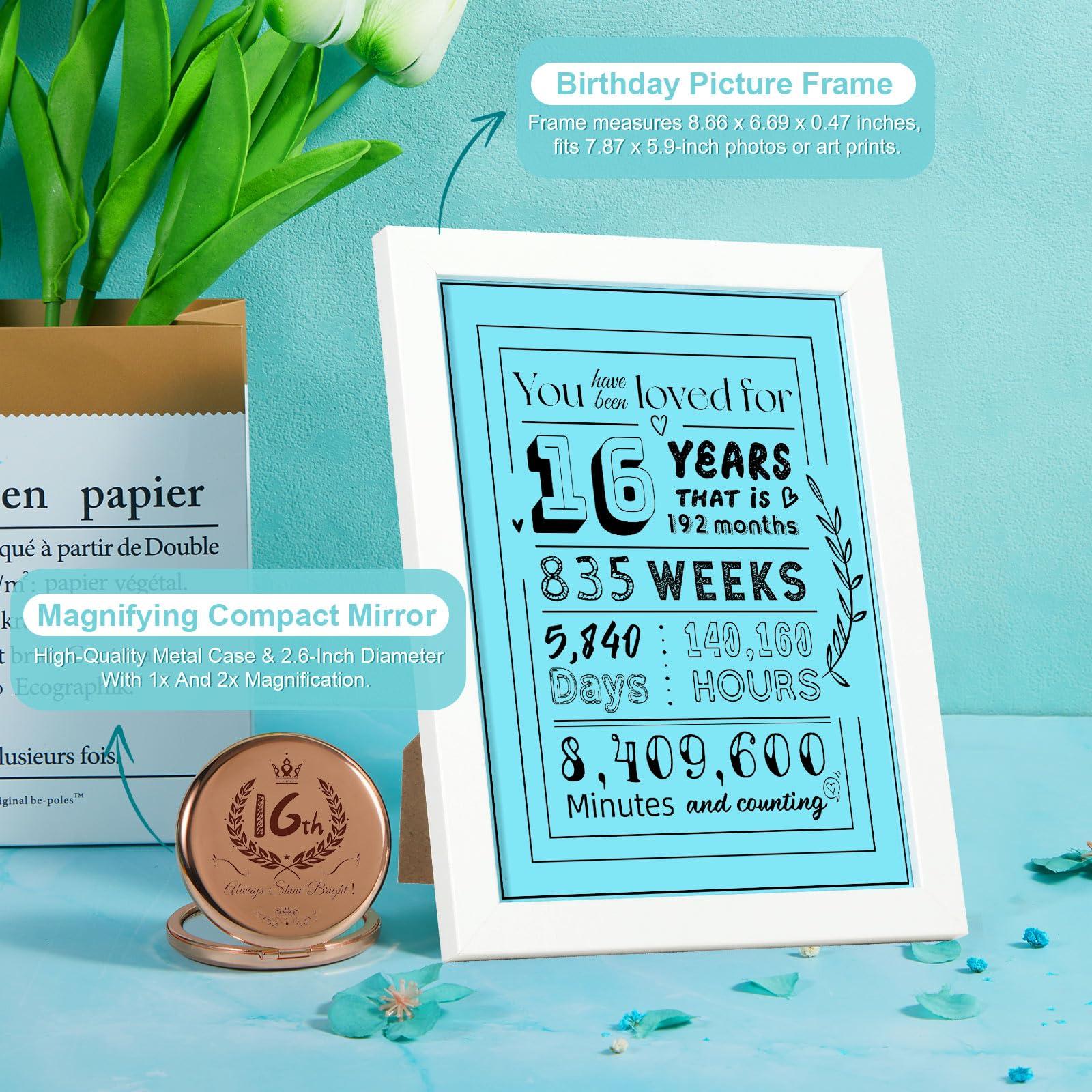 Jaoloong Sweet 16 Gifts for Girls,Best 16 Year Old Girl Birthday Gift ideas Set,Best 16th Birthday Gifts Box for Girls,Cool Gifts Basket for Sixteen Year Old Daughter Granddaughter Niece Sister Trendy 2025