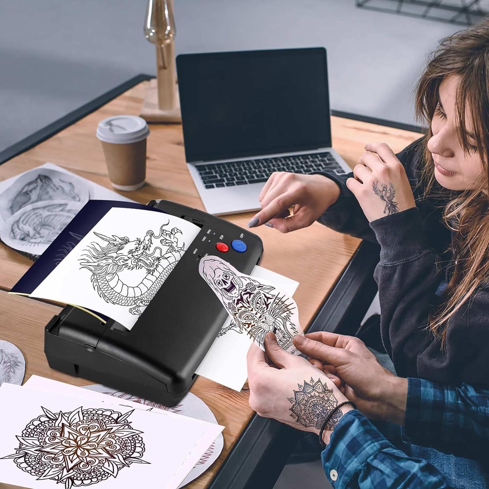 WIKINK WIKINK Bluetooth Tattoo Transfer Stencil Machine, Tattoo Stencil Printer, Thermal Copier Printer, for Tattoo Artists DIY Tattoos
