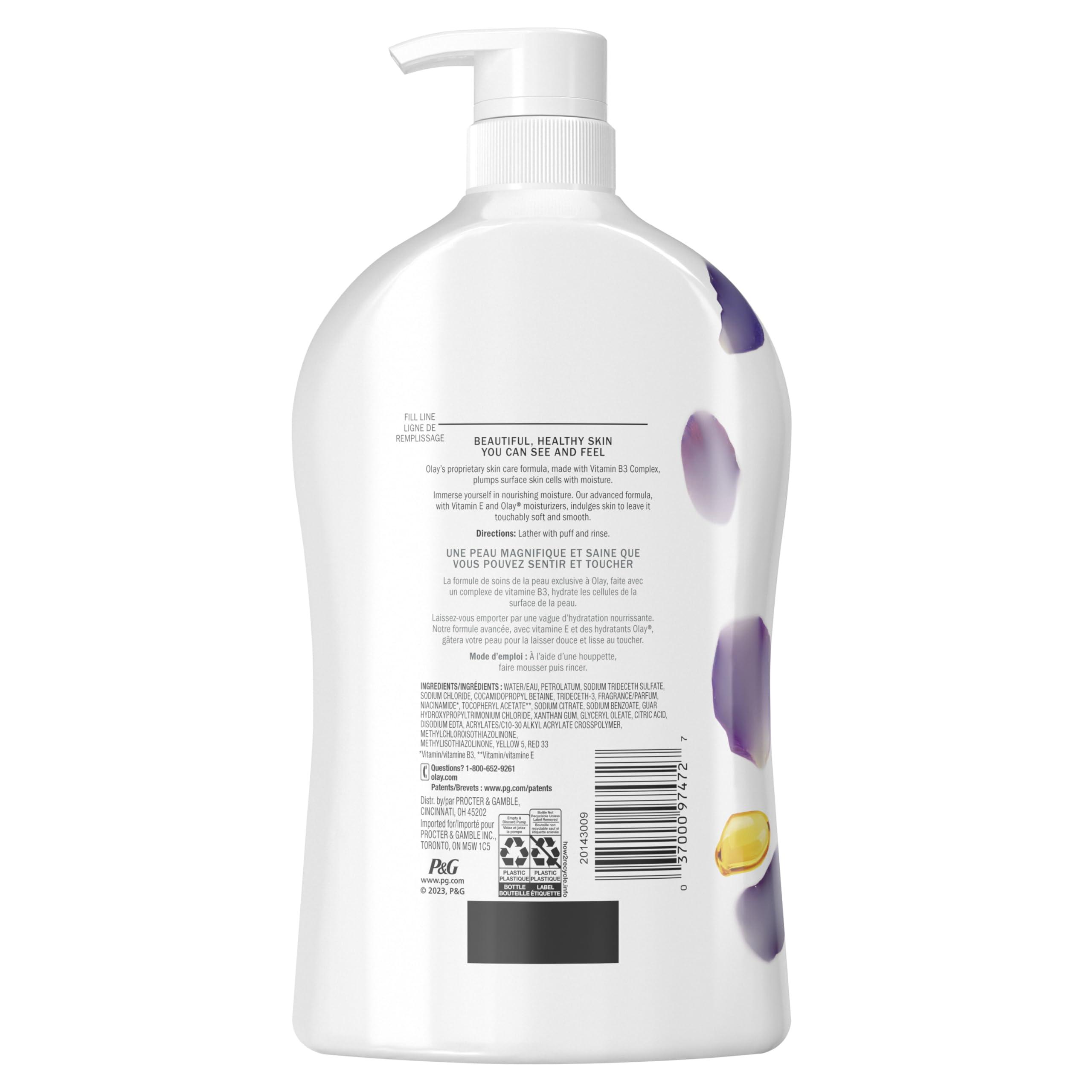 Olay Olay Age Defying Body Wash with Vitamin E for Women, 33 fl oz (Pack of 4)