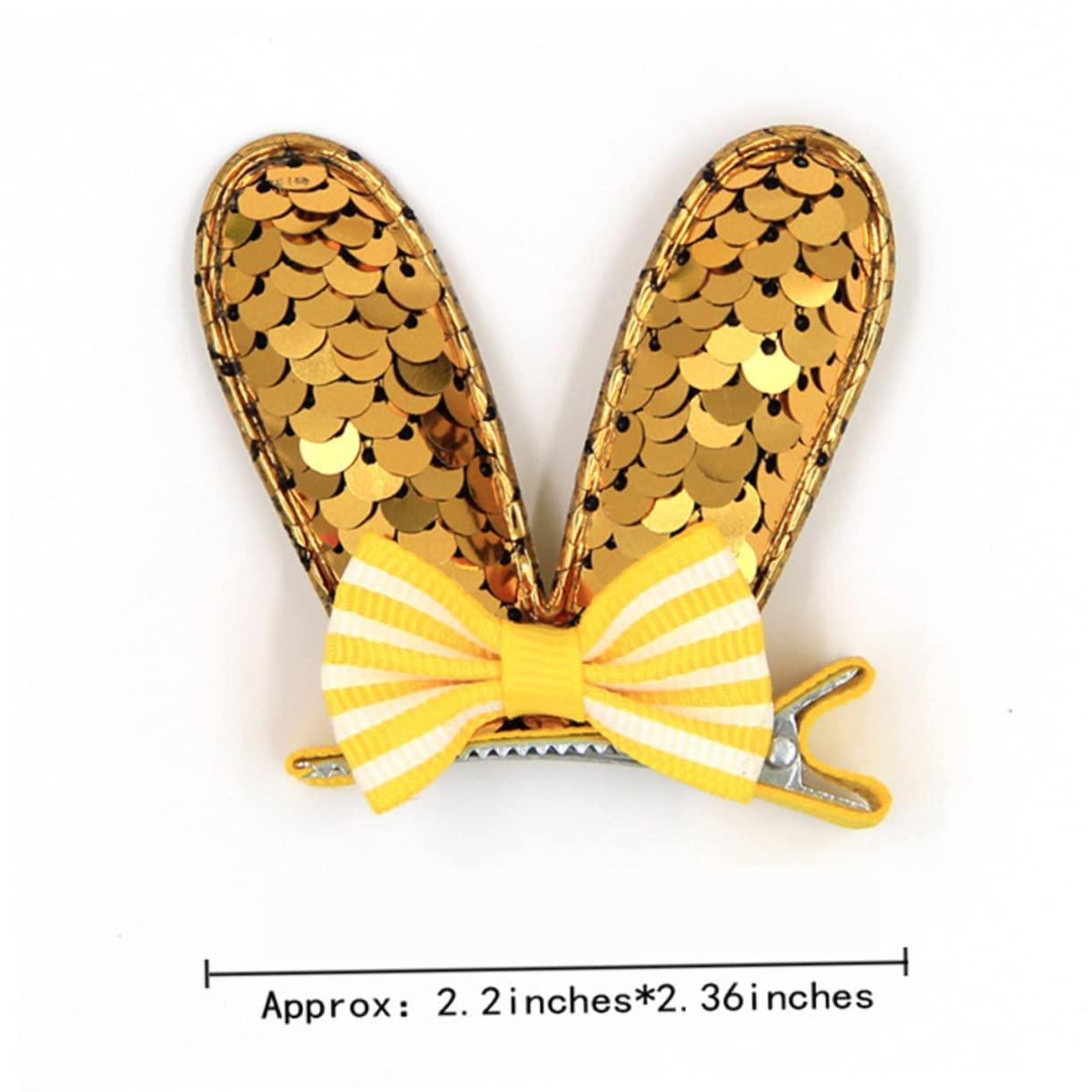 Didiseaon Didiseaon 8 Pcs Infant Hair Accessories Bows for Presents Rabbit Ear Hair Clips Toddler Barrettes Kids Hair Clips for Girls Hair Clip for Kids Cartoon Clip Miss