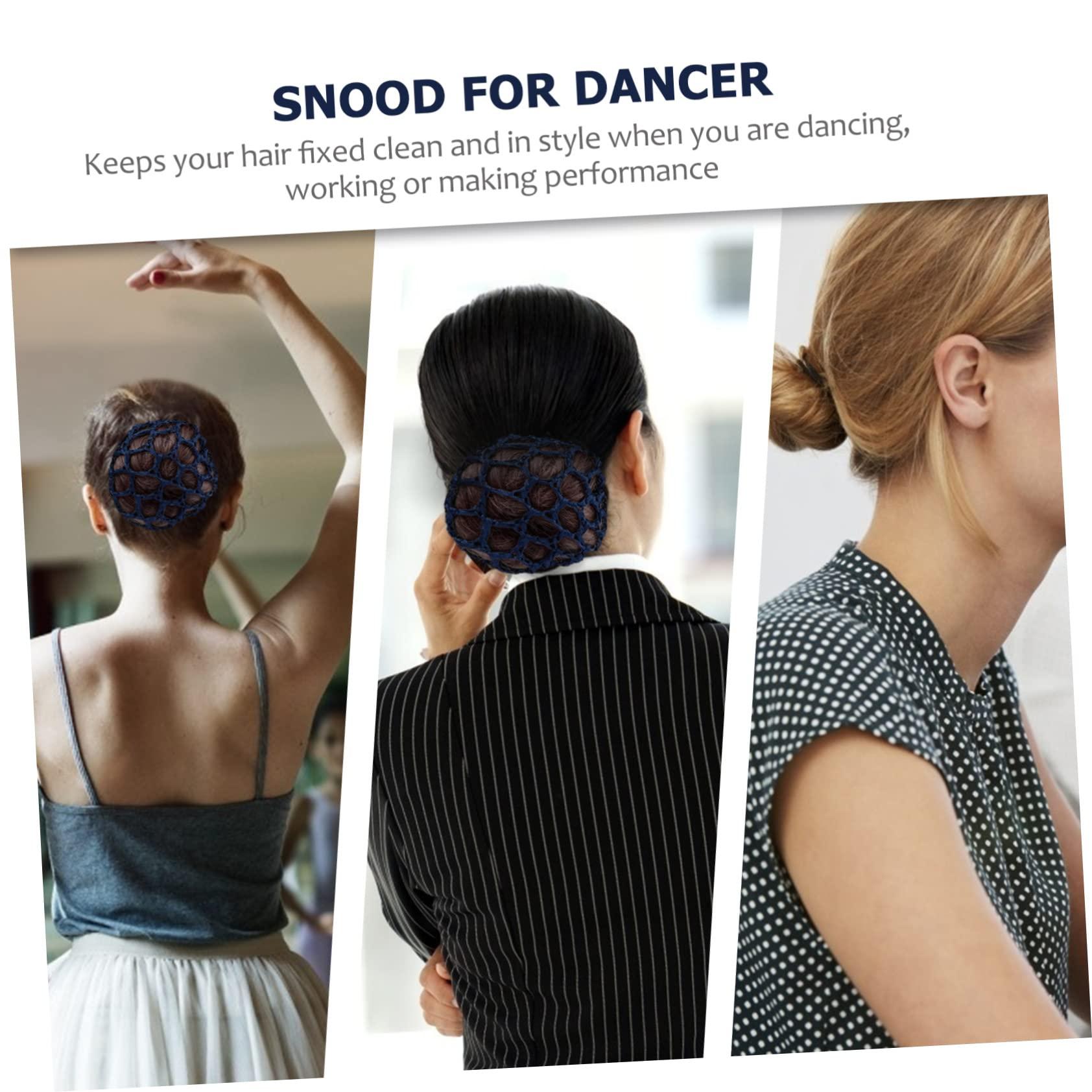 balacoo Balacoo 24 Pcs Elastic Mesh Hair Accessories Hair Net Hairnets Ballet Hair Accessories Skating Hair Accessories Hair Bun Girls Hair Accessories Bun Nets for Ballet Girls Invisible Hairnet