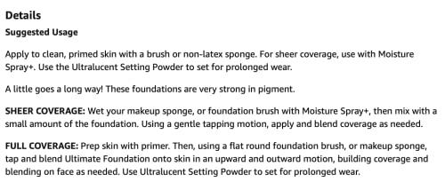 CINEMA SECRETS CINEMA SECRETS Pro Cosmetics Ultimate Foundation, #301-63A