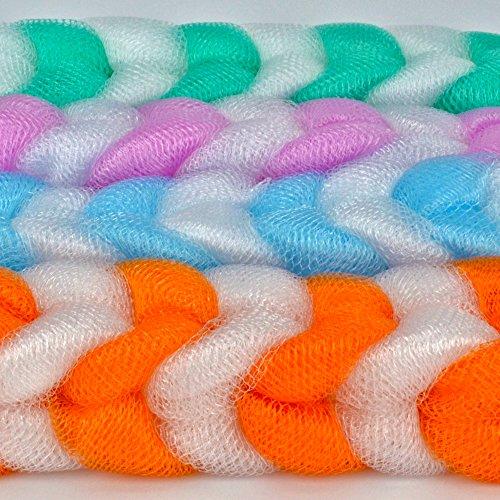 Eslite Eslite Exfoliating Loofah Back Scrubber for Shower,Wonderful Colors(4- Counts)