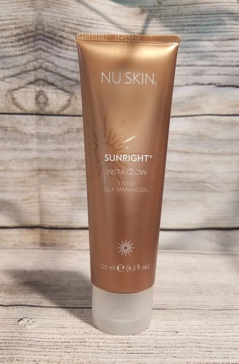 Nu Skin Generic Original N.skin Sunright Insta Glow Tinted Self-Tanning Gel, 4.2 oz, Light Beige