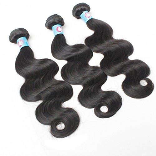 Forawme Forawme Peruvian Virgin Hair Bundles with closures 4pcs Lot Body Wave 12 14 16 With 10 Inch Closure With Weaves Hair