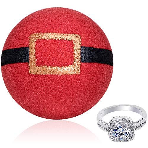 Jackpot Candles Bath Bomb with Surprise Jewelry Inside Handmade Xmas Santa Bath Bombs with Ring Inside Size 6 Bath Bombs for Women