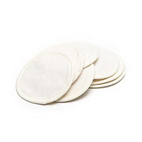 Kitsch Kitsch Reusable Cotton Rounds for Face - Eco-Friendly Cotton Pads for Makeup Removal | Organic & Reusable Eye Makeup Remover Pads | Face Pads for Toner with Reusable Travel Pouch, 7pcs