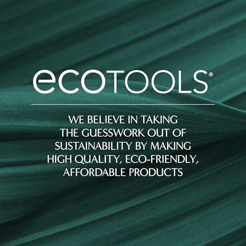 EcoTools EcoTools Makeup Brush Set for Eyeshadow, Foundation, Blush, and Concealer with Bonus Storage Case, Start the Day Beautifully, Travel Friendly, 6 Piece Set