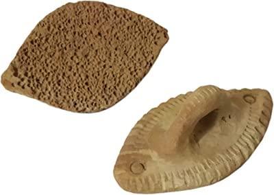 Generic Terracotta Best Natural Pumice Stone Foot Scrubber 100% Mitti Ka Handmade Organic Clay Pack of 2