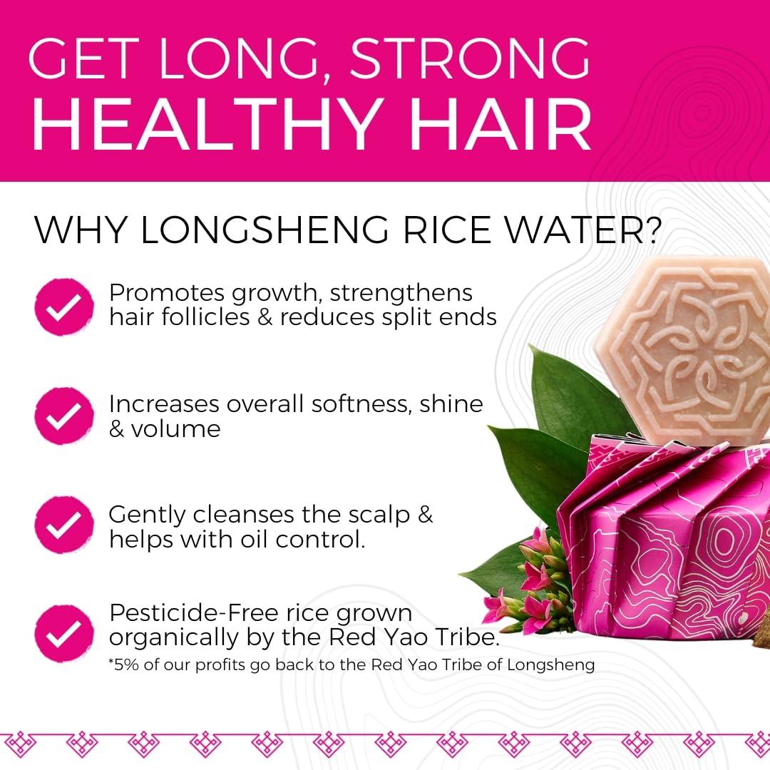 Viori Viori Coconut Bliss Advanced Repair and Moisturizing Shampoo Bar - Made with Rice Water for Hair Growth - Handcrafted Sulfate Free Shampoo