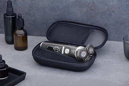 Philips Norelco Philips Norelco Shaver Series 9000 Prestige, Wet and Dry Electric Shaver, Lift & Cut Shaving System, SenseIQ Technology, Precision Trimmer, Cleaning Pod, Premium Pouch, Black Matte, Model SP9840/90