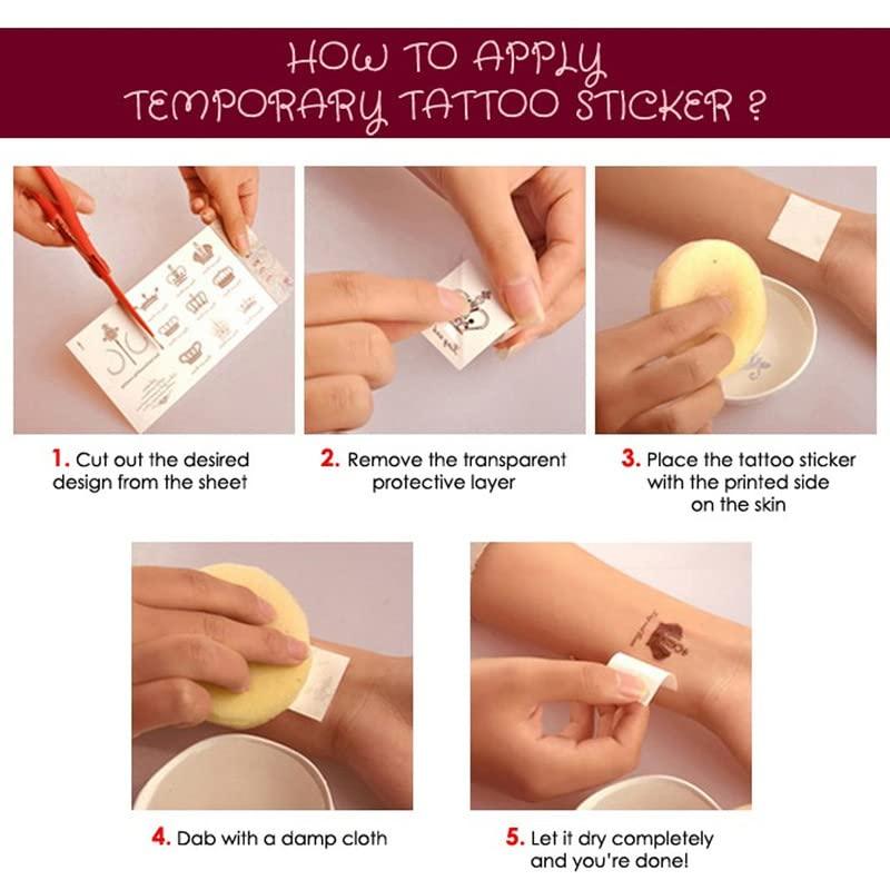 VOORKOMS Voorkoms Arrow Handband, wrist band tattoo Design Temporary Tattoo Waterproof for Men Boys Women, Girls Combo Pack of 7