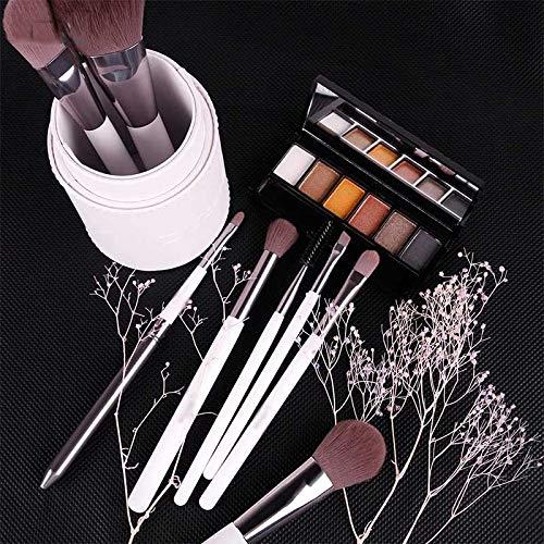 JMKJMJP JMKJMJP 8 PCS White Makeup Brushes professional brush Set Brushes for Makeup Powder Foundation Eyeshadow Brushes with Cylinder