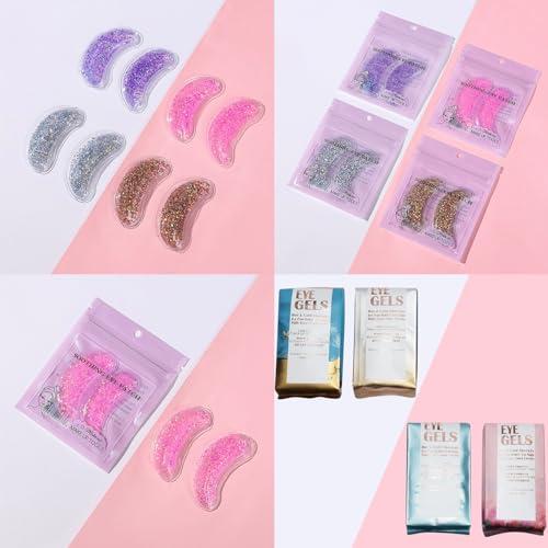 GELMAY Under Eye Patches for Puffy Eyes, Reusable Ice Gel Eye Pad Cooling Eye Patch Hot Cold Therapy Eye Mask 8 Pack