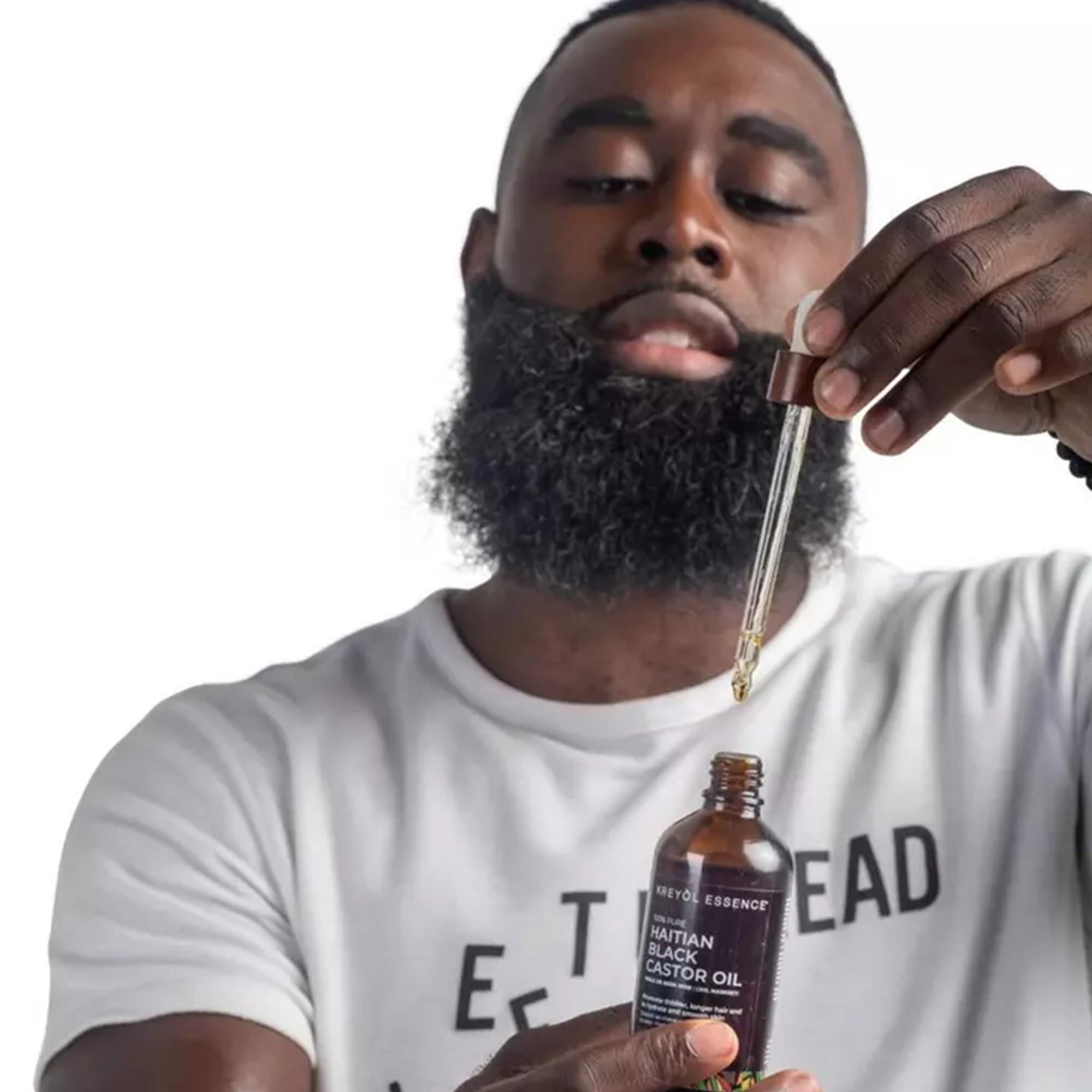 KREYL ESSENCE Kreyol Essence Haitian Black Castor Oil Rosemary Peppermint Duo, 2 fl oz and 3.4 fl oz