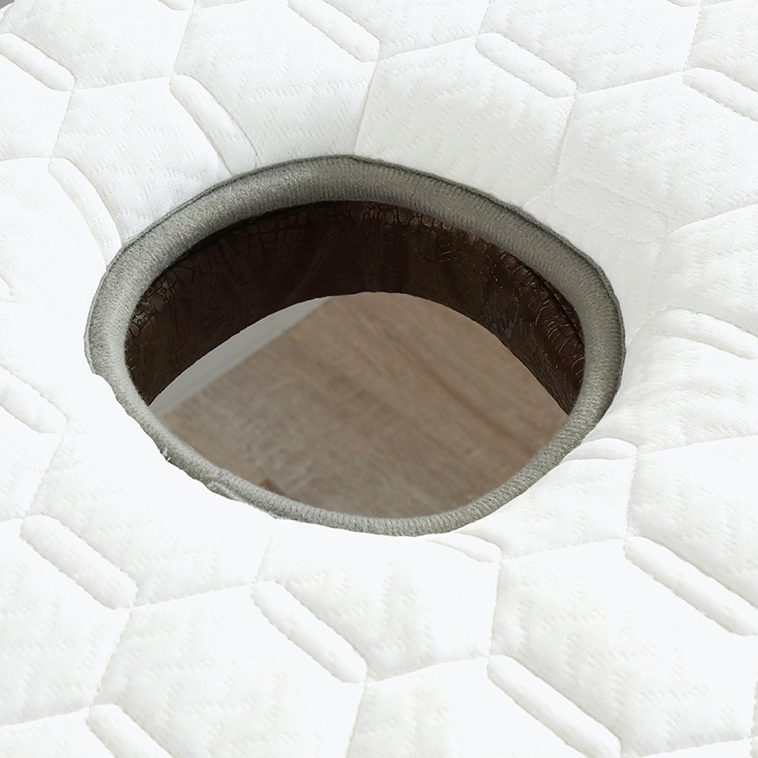 CRLED CRLED Non-Slip Memory Foam Mattress Topper for Massage Table,3/4/5/6cm Thick Spa Bed Massage Pad,Square/Round/Trapezoidal Head Lash Bed Cushion,with Elastic Bands&Breathe Hole,3cm/1.2in,S 70x185cm