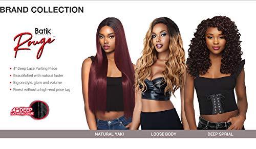 Batik Outre Synthetic Hair Weave Batik Rouge Deep Spiral 5Pcs (14"+16"+18"+20"+Lace Parting Closure) (DR2730)
