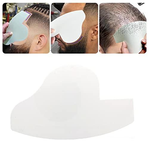 Pssopp Beard Shaper,Hair Dyeing Board with Hairline Enhancing Card Hair Styling Template for Edges Beard Lines Crisp Lines (white)