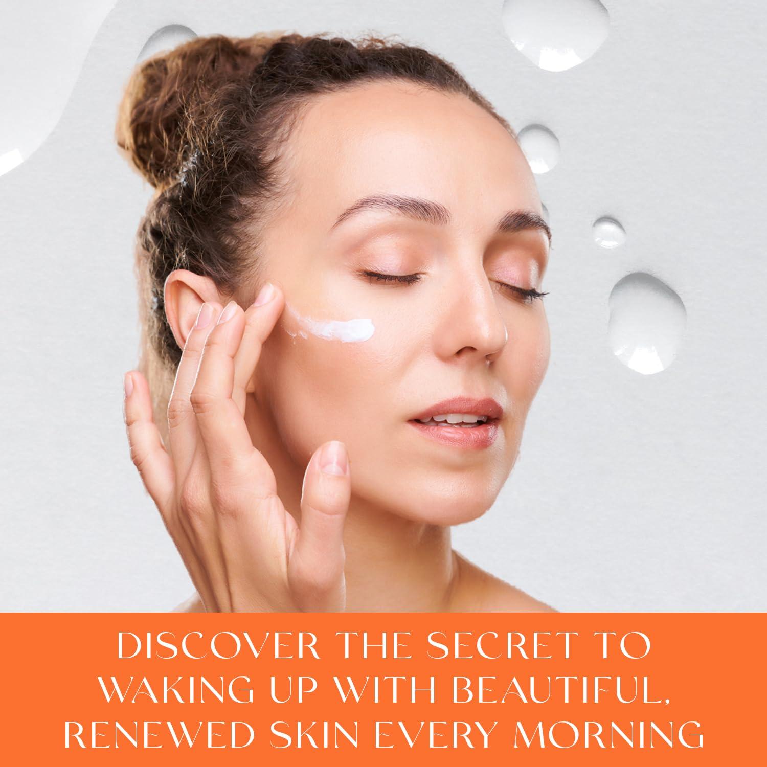 Skin 2.0 Skin 2.0 Korean Vitamin C & Collagen Face Moisturizer - Dermatologist Tested, Skin Tightening, Brightening - Anti-Aging, Clean Beauty, Cruelty-Free Korean Skincare for All Skin Types - 1.69 oz