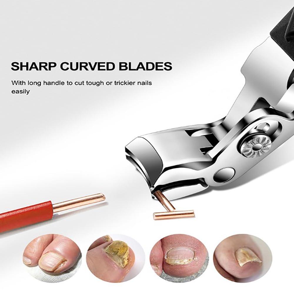 VIUXL Nail Clipper, Toe Nail Clipper, Cumulus Clipmaster Pro Nail Clipper, 2024 New Long Handle Ergonomic Angled Head Senior Toenail Clipper, Dotmalls Toenail Clippers (1 pcs)