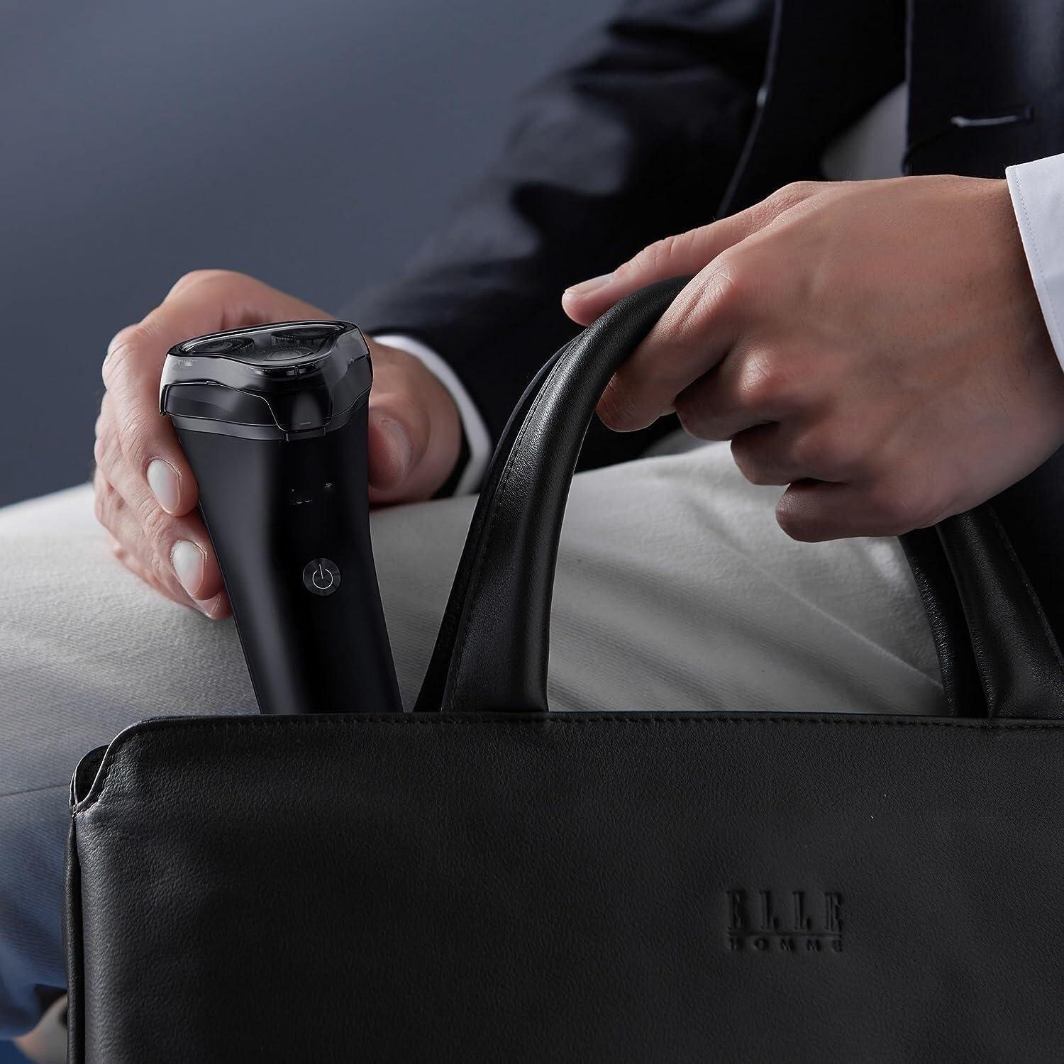 WEedsy WEedsy Electric Shavers for Men, Rechargeable IPX7 Waterproof Electric Shaver Men's Rotary Shavers Electric Shaving Razors with LED Smart Screen