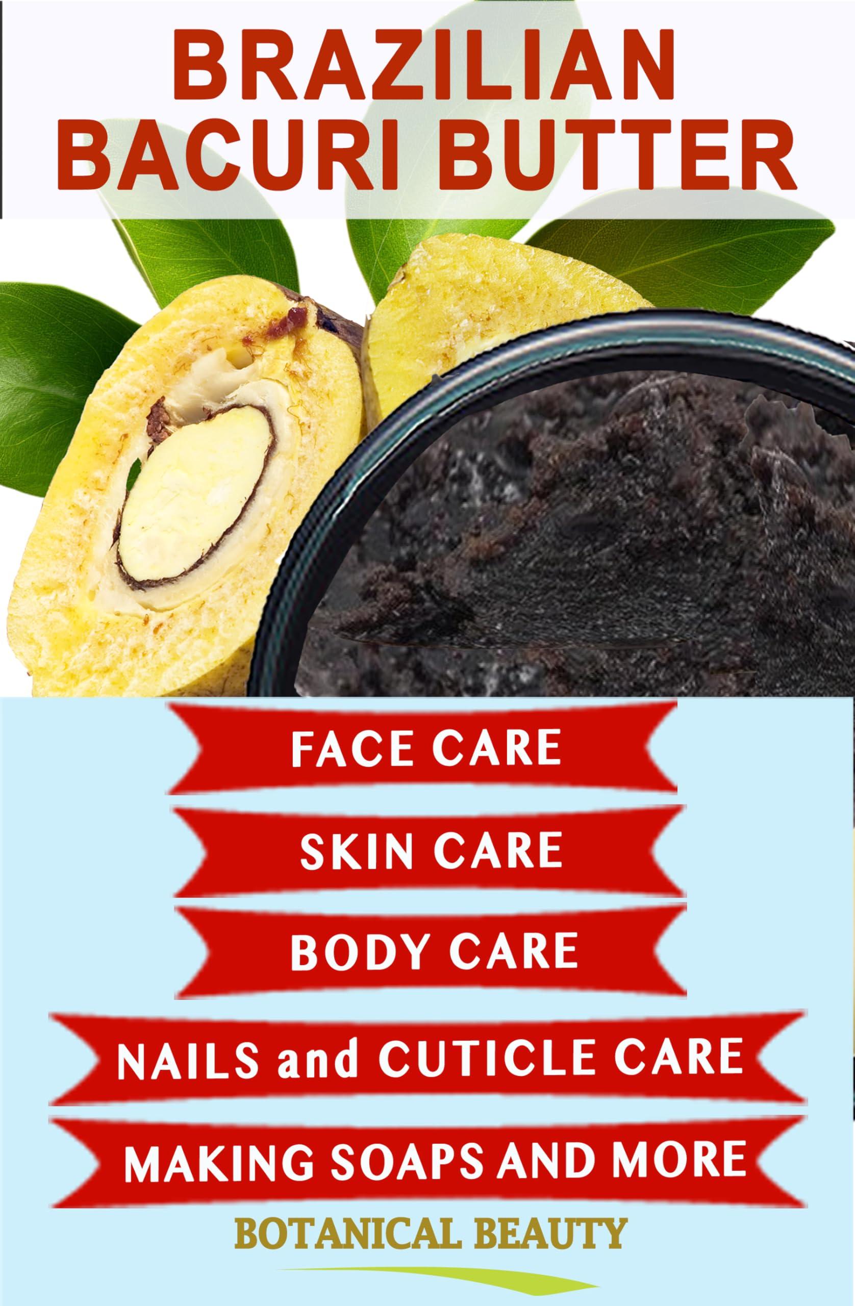 Botanical Beauty Botanical Beauty Brazilian BACURI BUTTER 100% Pure Natural VIRGIN UNREFINED for FACE, SKIN, BODY, HAIR, NAILS 4 Fl.oz.- 120 ml Skin Moisturizer Butter, Skin Nourishing Butter