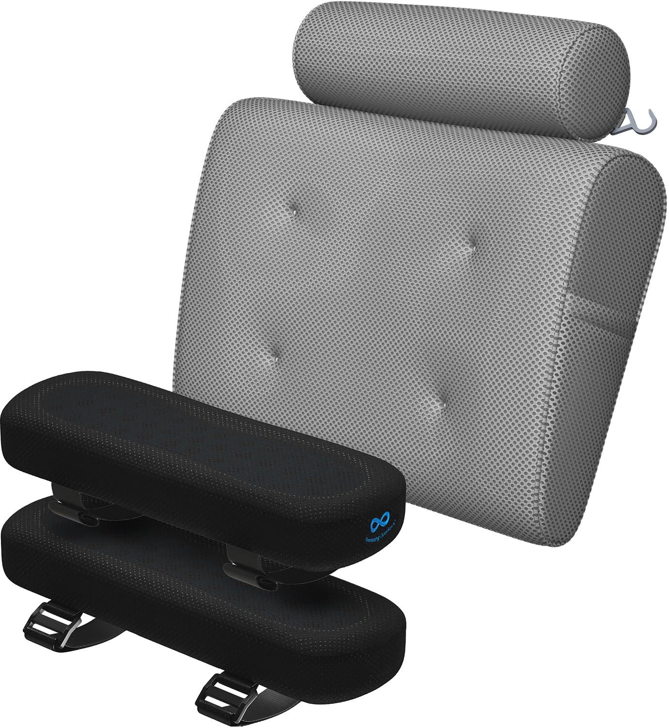 Everlasting Comfort Everlasting Comfort Bath Pillow & Arm Rest Pad Bundle - Elevate Your Bath and Desk Experience