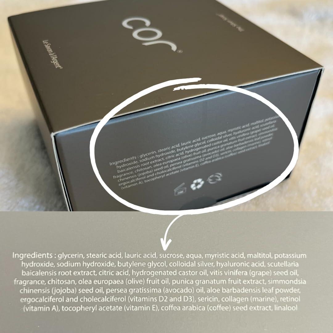 Cor Cor Silver Soap | 100gm | Smart Skincare | Simple One Step Cleansing Bar