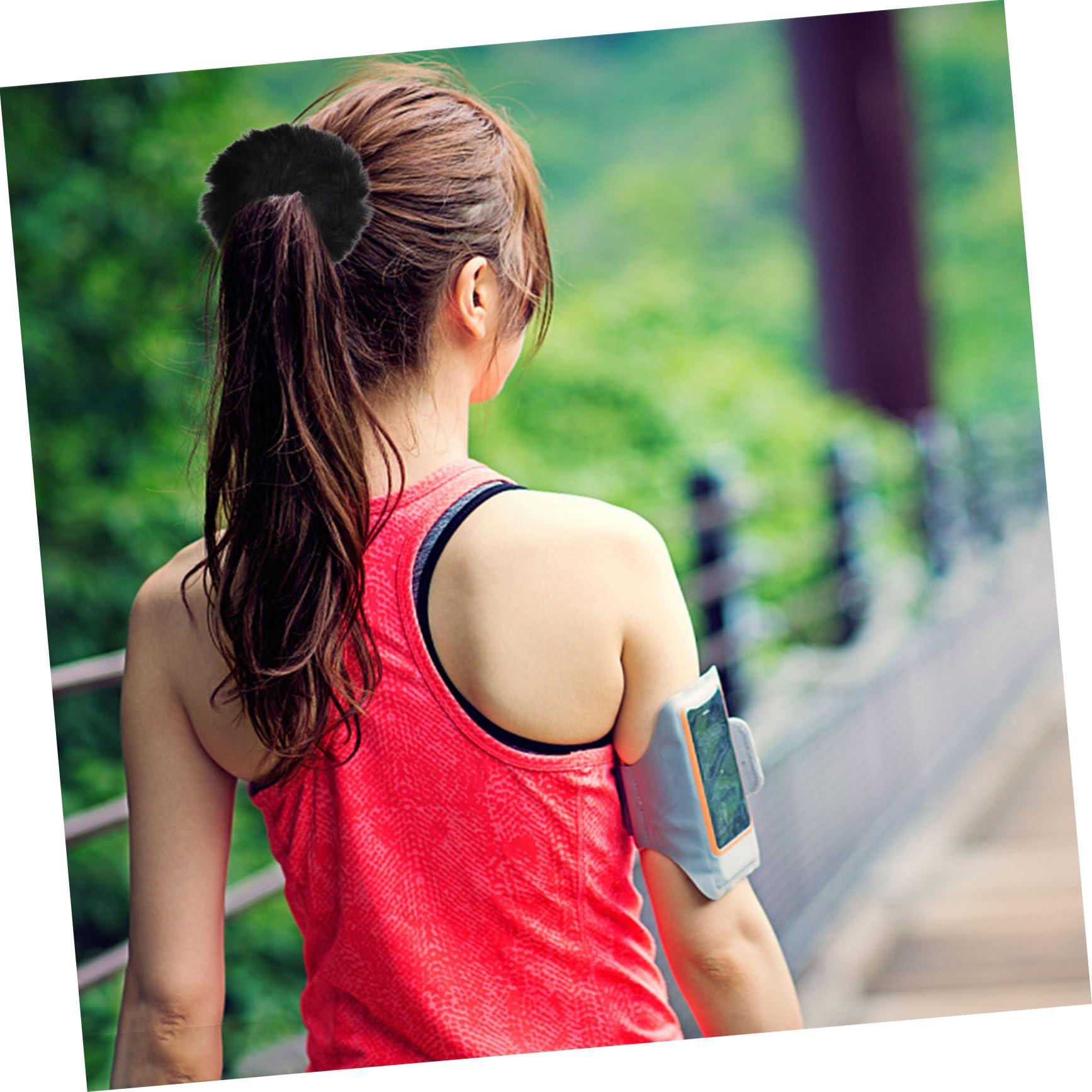 BELLIFFY BELLIFFY Hair Rings Set Fuzzy Ponytail Holders Faux Fur Hair Elastic Bands for Women Girls Easy to Decorate Ponytail or Bun