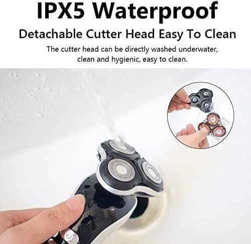 YQYBF YQYBF Electric Razor for Men\'s, Electric Shaver 4D for Men Electric Hair Clipper USB Rechargeable Professional Hair Trimmer Hair Cutter for Men Adult Razor