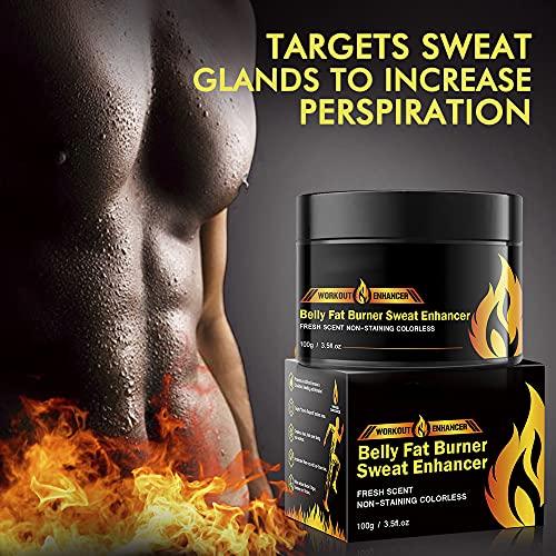 ZODENIS Hot Cream 2Pack, Fat Burning Cream for Belly, Natural Sweat Workout Enhancer Gel, Slim Shaping Cream, Cellulite Treatment for Thighs, Legs, Abdomen, Arms and Buttocks, for Men or Women-3.5 Oz(100g)1