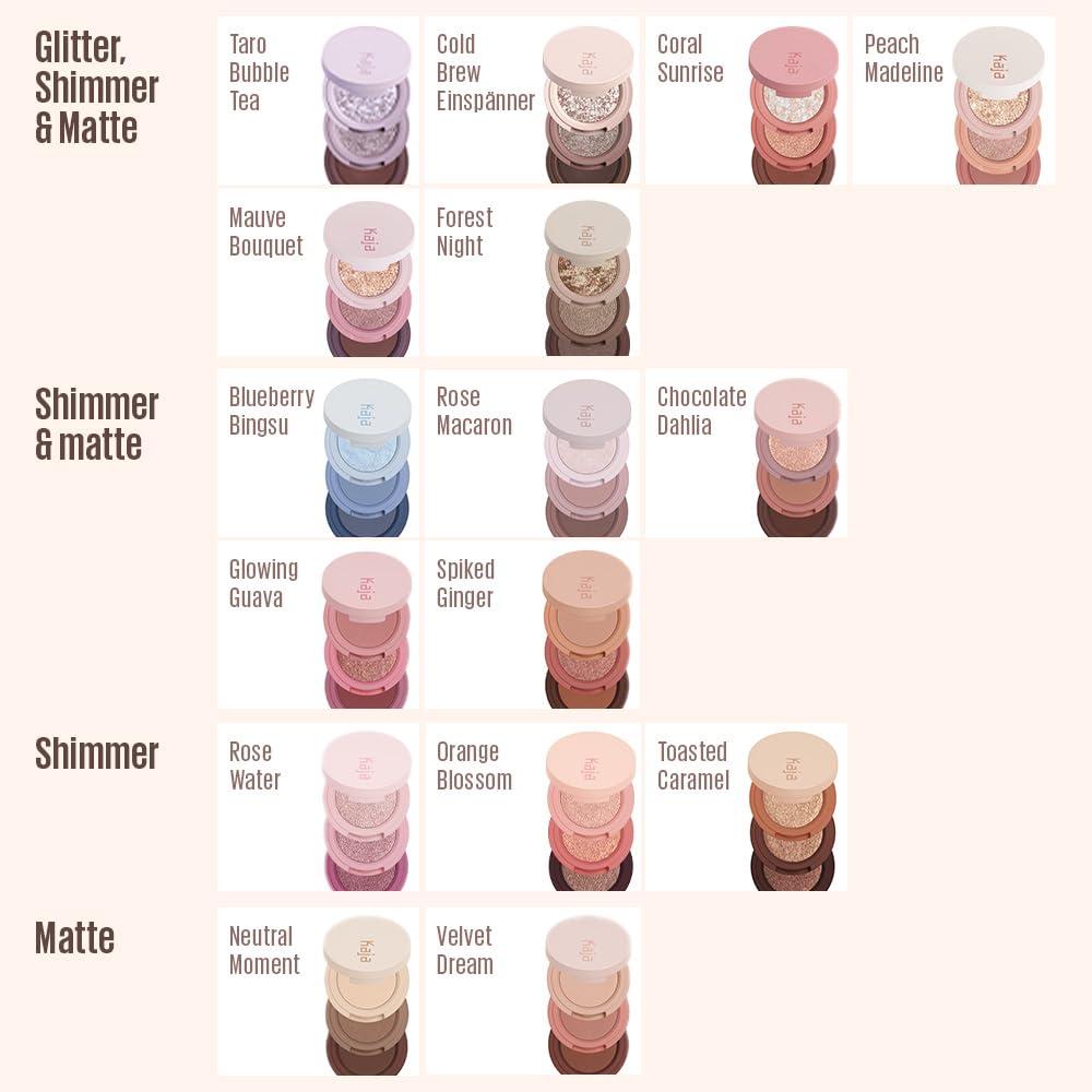 Kaja KAJA Beauty Bento Collection | Glitter + Shimmer + Matte | 20 Taro Bubble Tea - Mute Lavender | 2019 Best of Beauty Award in Glitter