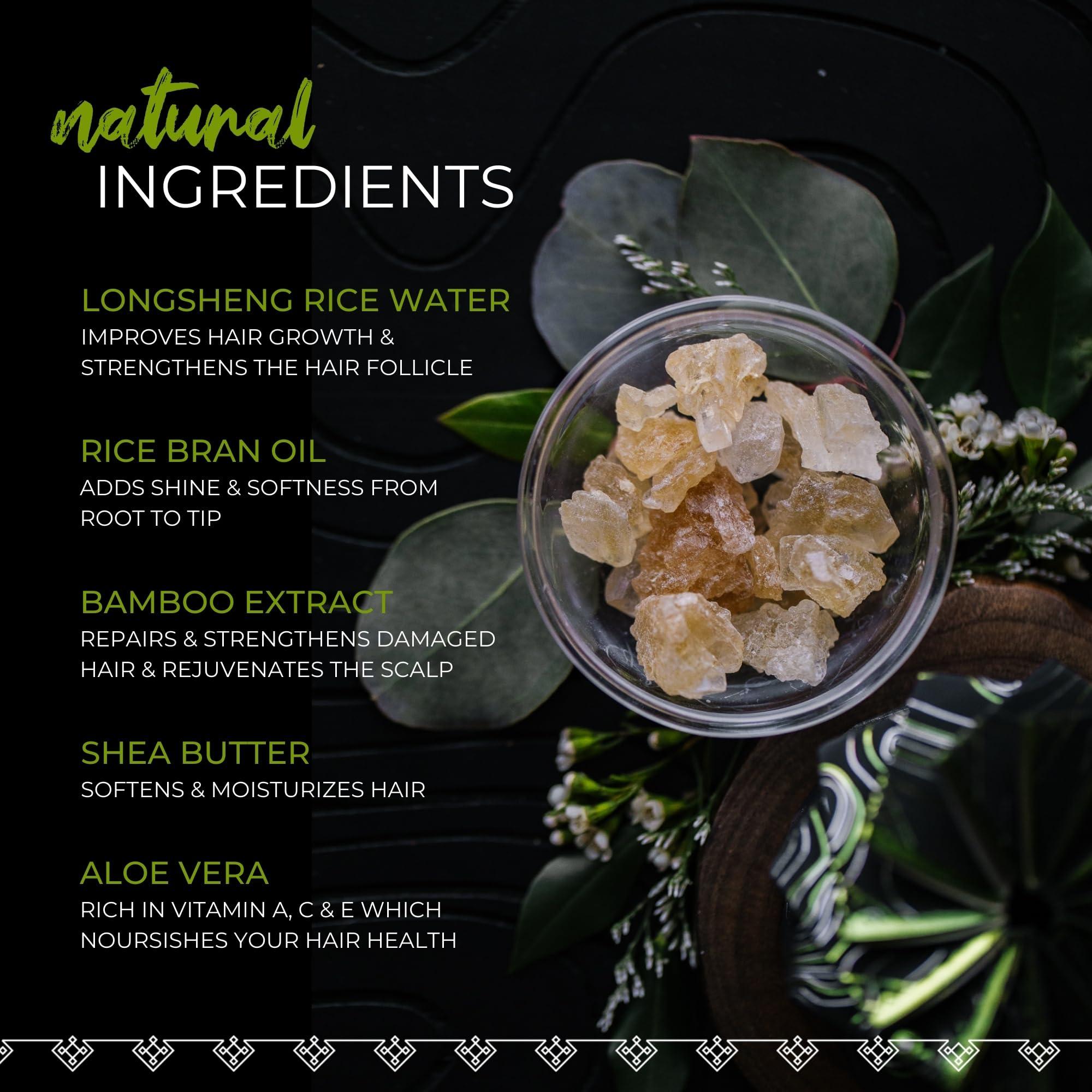 Viori Viori Hidden Waterfall Shampoo and Conditioner Bar Set Made with Rice Water - Handcrafted Sulfate Free Shampoo and Conditioner