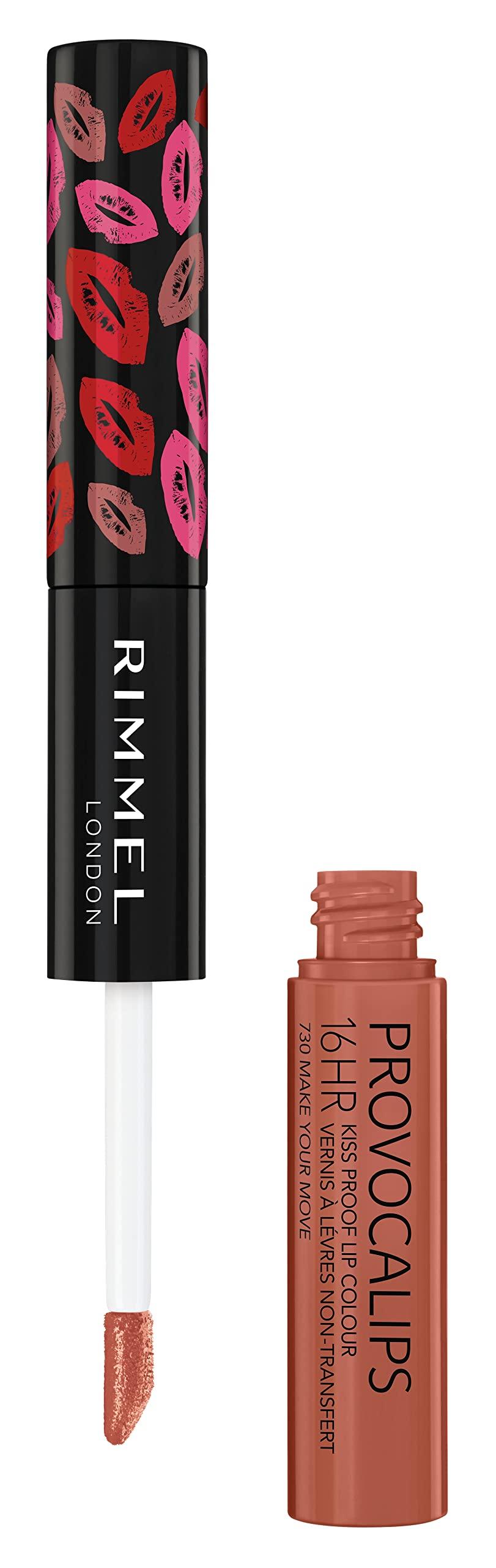 Rimmel Rimmel London Provocalips 16hr Kiss-Proof Lip Color Bundle - 750 Heart Breaker & 730 Make Your Move, 14 fl.oz. Each