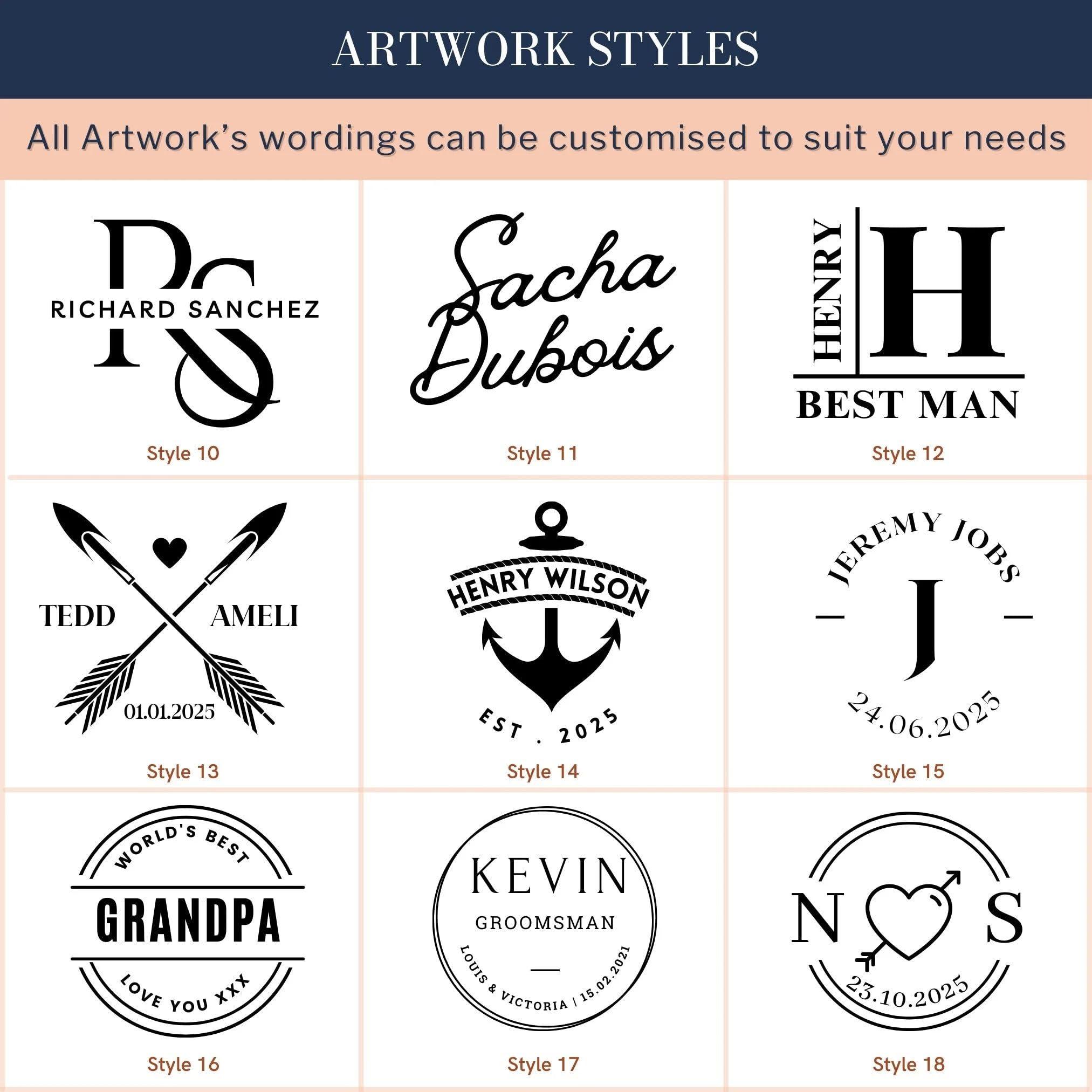 BOWIPOR BOWIPOR Personalized Toiletry Bag,Groomsman Gift,Engraved Dopp Kit,Custom Leather Travel Bag,Best Man Gift,Men\'s Leather Accessory