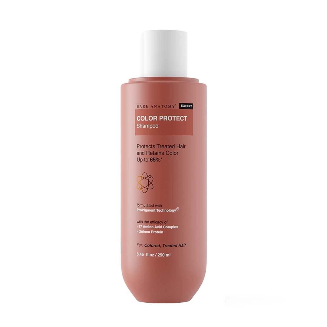 Bare Anatomy Bare Anatomy Hair Colour Protect Shampoo | Retains Colour Upto 8 Weeks | Repairs Damage With Amino Acid & Quinoa Protein | Sulphate & Paraben Free | For Dry & Frizzy Coloured Hair 8.8 Floz