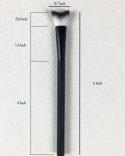 Generic Fluffy Curved Spool Eyelash Extension Cleanser Brush,Lash Shampoo Brush For Eyelash Extension